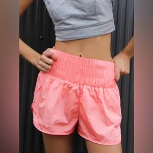 Free People NWT movement the way home shorts papaya punch size large